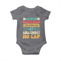 Listen Up Rizzlers This Sigma Has 67 Aura Energy Six Seven Baby Onesie - Wonder Print Shop
