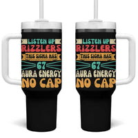 Listen Up Rizzlers This Sigma Has 67 Aura Energy Six Seven Tumbler With Handle - Wonder Print Shop
