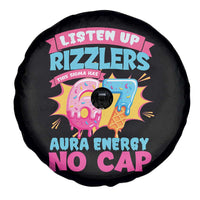 Listen Up Rizzlers This Sigma Has 67 Aura Energy Six Seven Spare Tire Cover Baseball Drip Number 67 - Wonder Print Shop