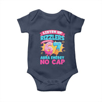 Listen Up Rizzlers This Sigma Has 67 Aura Energy Six Seven Baby Onesie Baseball Drip Number 67 - Wonder Print Shop