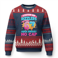 Listen Up Rizzlers This Sigma Has 67 Aura Energy Six Seven Ugly Christmas Sweater Baseball Drip Number 67 - Wonder Print Shop