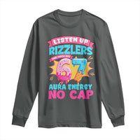 Listen Up Rizzlers This Sigma Has 67 Aura Energy Six Seven Long Sleeve Shirt Baseball Drip Number 67 - Wonder Print Shop