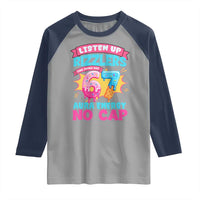 Listen Up Rizzlers This Sigma Has 67 Aura Energy Six Seven Raglan Shirt Baseball Drip Number 67 - Wonder Print Shop