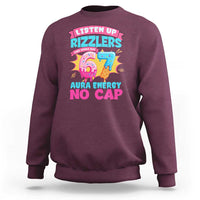 Listen Up Rizzlers This Sigma Has 67 Aura Energy Six Seven Sweatshirt Baseball Drip Number 67 - Wonder Print Shop