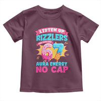 Listen Up Rizzlers This Sigma Has 67 Aura Energy Six Seven Toddler T Shirt Baseball Drip Number 67 - Wonder Print Shop