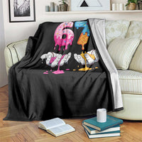 Funny 67 Six Seven Ice Cream Drip Throw Blanket Cool Meme 6 7 Funny Number Couple Matching Costume - Wonder Print Shop