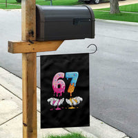 Funny 67 Six Seven Ice Cream Drip Garden Flag Cool Meme 6 7 Funny Number Couple Matching Costume - Wonder Print Shop