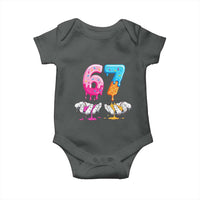 Funny 67 Six Seven Ice Cream Drip Baby Onesie Cool Meme 6 7 Funny Number Couple Matching Costume - Wonder Print Shop