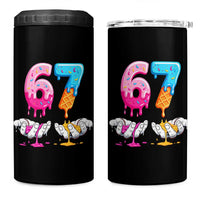 Funny 67 Six Seven Ice Cream Drip 4 in 1 Can Cooler Tumbler Cool Meme 6 7 Funny Number Couple Matching Costume - Wonder Print Shop