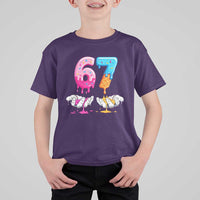 Funny 67 Six Seven Ice Cream Drip T Shirt For Kid Cool Meme 6 7 Funny Number Couple Matching Costume - Wonder Print Shop