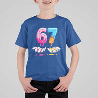 Funny 67 Six Seven Ice Cream Drip T Shirt For Kid Cool Meme 6 7 Funny Number Couple Matching Costume - Wonder Print Shop
