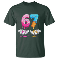 Funny 67 Six Seven Ice Cream Drip T Shirt Cool Meme 6 7 Funny Number Couple Matching Costume - Wonder Print Shop