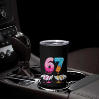 Funny 67 Six Seven Ice Cream Drip Tumbler Cup Cool Meme 6 7 Funny Number Couple Matching Costume - Wonder Print Shop