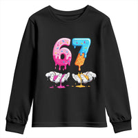 Funny 67 Six Seven Ice Cream Drip Youth Sweatshirt Cool Meme 6 7 Funny Number Couple Matching Costume - Wonder Print Shop
