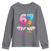 Funny 67 Six Seven Ice Cream Drip Youth Sweatshirt Cool Meme 6 7 Funny Number Couple Matching Costume - Wonder Print Shop