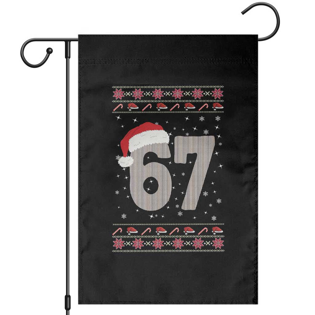 Funny Six Seven 6 7 Meme Ugly Christmas Garden Flag Gen Alpha Slang - Wonder Print Shop
