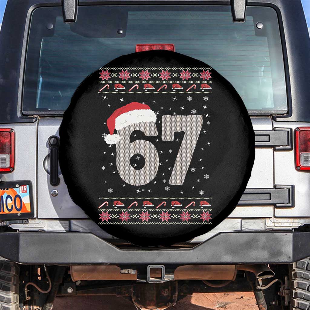 Funny Six Seven 6 7 Meme Ugly Christmas Spare Tire Cover Gen Alpha Slang - Wonder Print Shop
