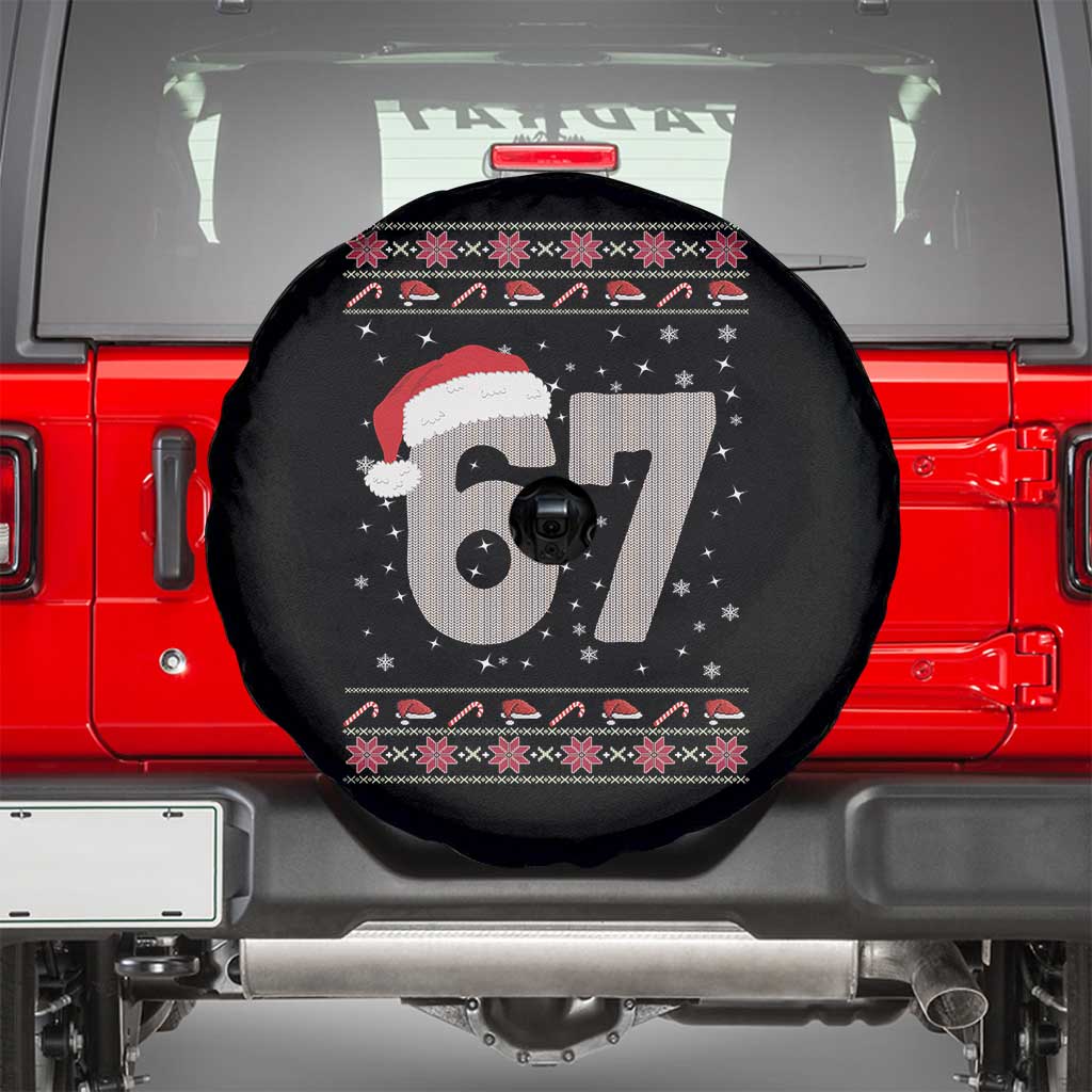 Funny Six Seven 6 7 Meme Ugly Christmas Spare Tire Cover Gen Alpha Slang - Wonder Print Shop