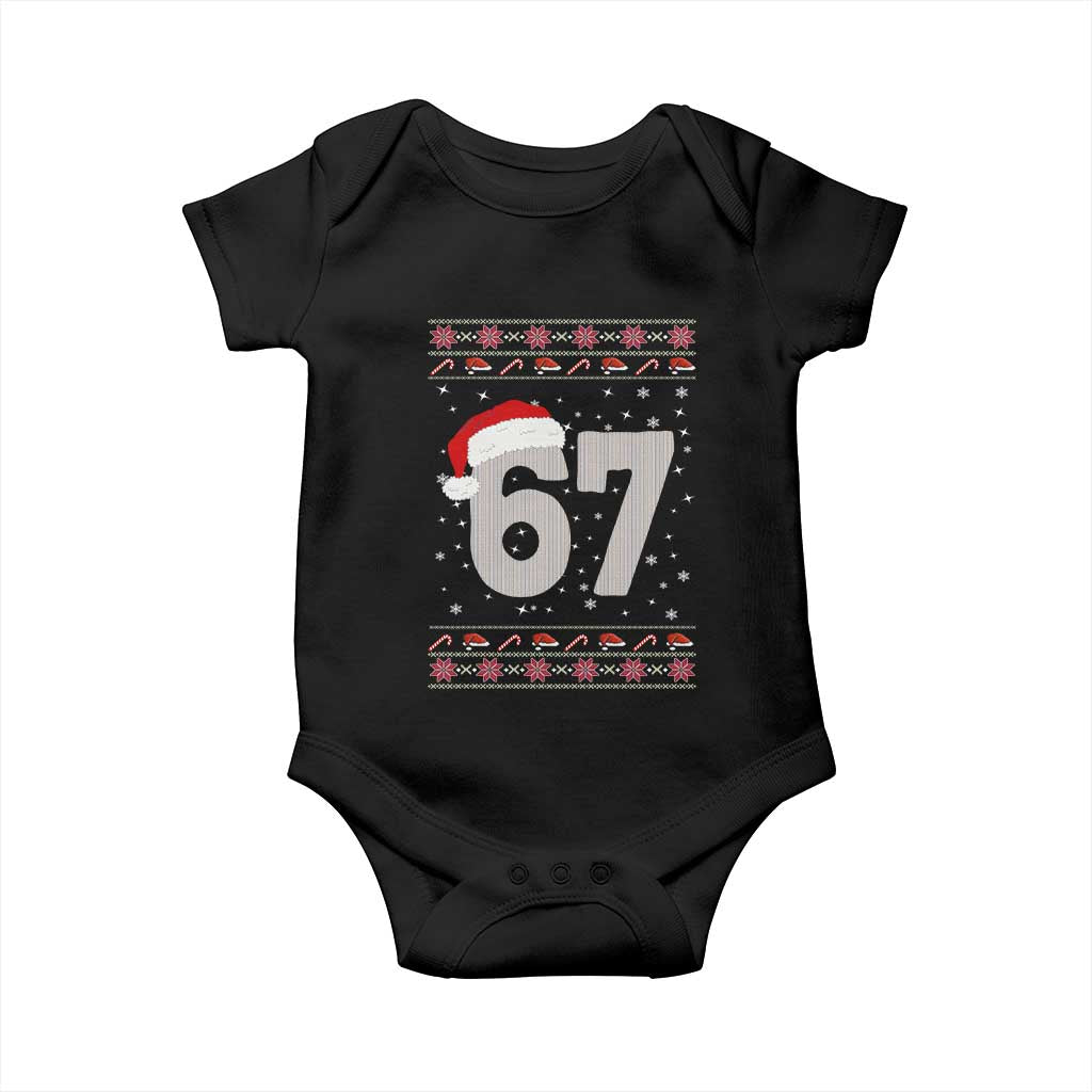 Funny Six Seven 6 7 Meme Ugly Christmas Baby Onesie Gen Alpha Slang - Wonder Print Shop