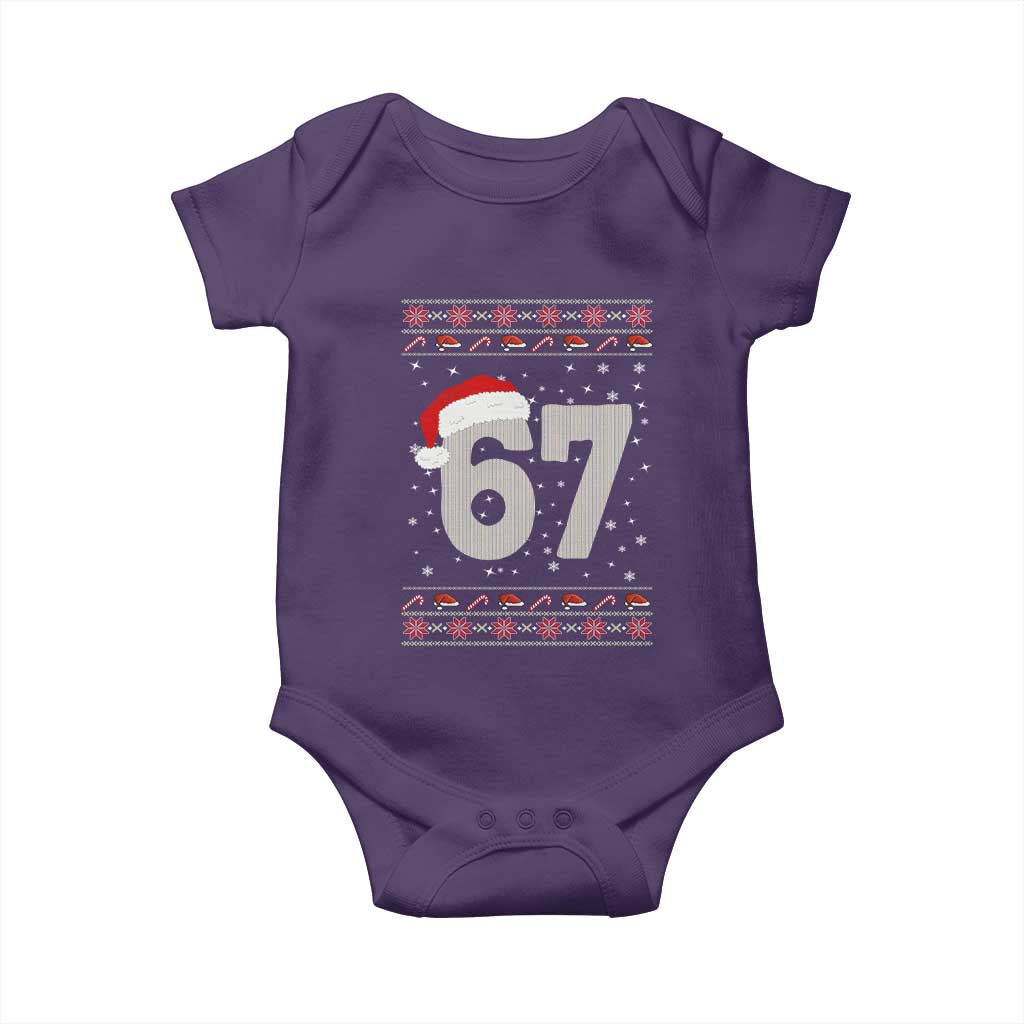 Funny Six Seven 6 7 Meme Ugly Christmas Baby Onesie Gen Alpha Slang - Wonder Print Shop