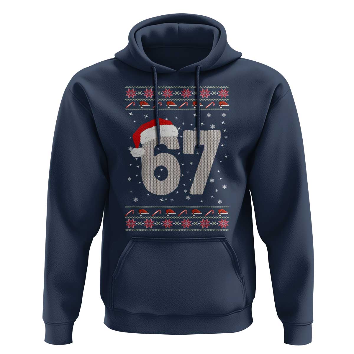 Funny Six Seven 6 7 Meme Ugly Christmas Hoodie Gen Alpha Slang - Wonder Print Shop