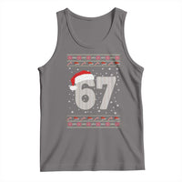 Funny Six Seven 6 7 Meme Ugly Christmas Tank Top Gen Alpha Slang - Wonder Print Shop