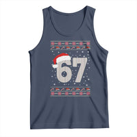 Funny Six Seven 6 7 Meme Ugly Christmas Tank Top Gen Alpha Slang - Wonder Print Shop