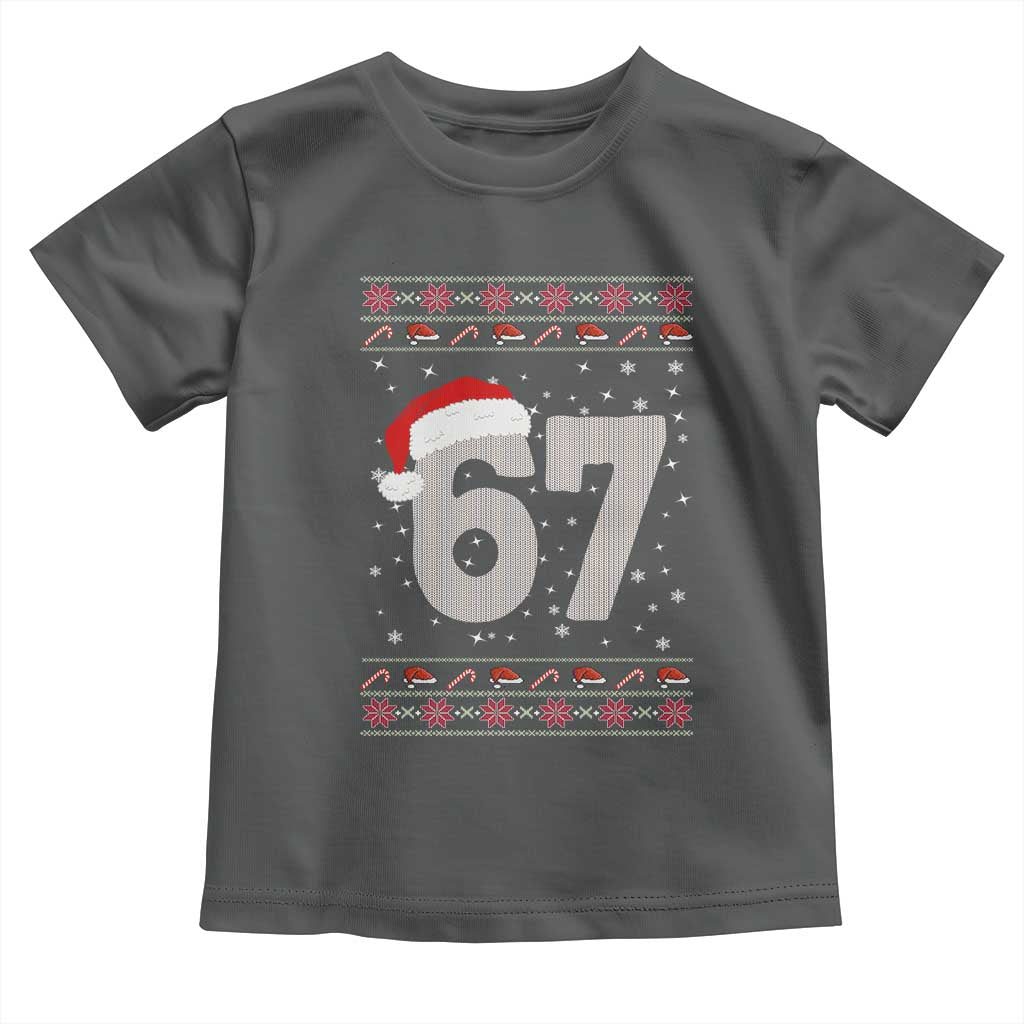 Funny Six Seven 6 7 Meme Ugly Christmas Toddler T Shirt Gen Alpha Slang - Wonder Print Shop