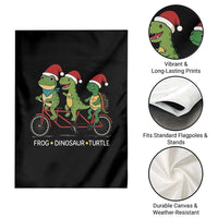 Subtle FDT Christmas Garden Flag Frog Dinosaur Turtle Political Satire - Wonder Print Shop