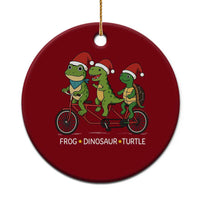 Subtle FDT Xmas Ceramic Ornament Frog Dinosaur Turtle Political Satire - Wonder Print Shop