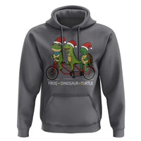 Subtle FDT Christmas Hoodie Frog Dinosaur Turtle Political Satire - Wonder Print Shop
