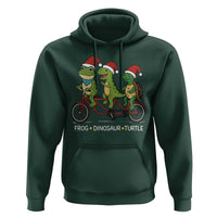 Subtle FDT Christmas Hoodie Frog Dinosaur Turtle Political Satire - Wonder Print Shop
