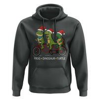 Subtle FDT Christmas Hoodie Frog Dinosaur Turtle Political Satire - Wonder Print Shop