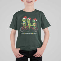 Subtle FDT Christmas T Shirt For Kid Frog Dinosaur Turtle Political Satire - Wonder Print Shop
