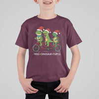 Subtle FDT Christmas T Shirt For Kid Frog Dinosaur Turtle Political Satire - Wonder Print Shop