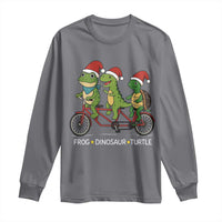 Subtle FDT Christmas Long Sleeve Shirt Frog Dinosaur Turtle Political Satire - Wonder Print Shop