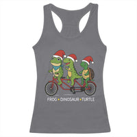 Subtle FDT Christmas Racerback Tank Top Frog Dinosaur Turtle Political Satire - Wonder Print Shop