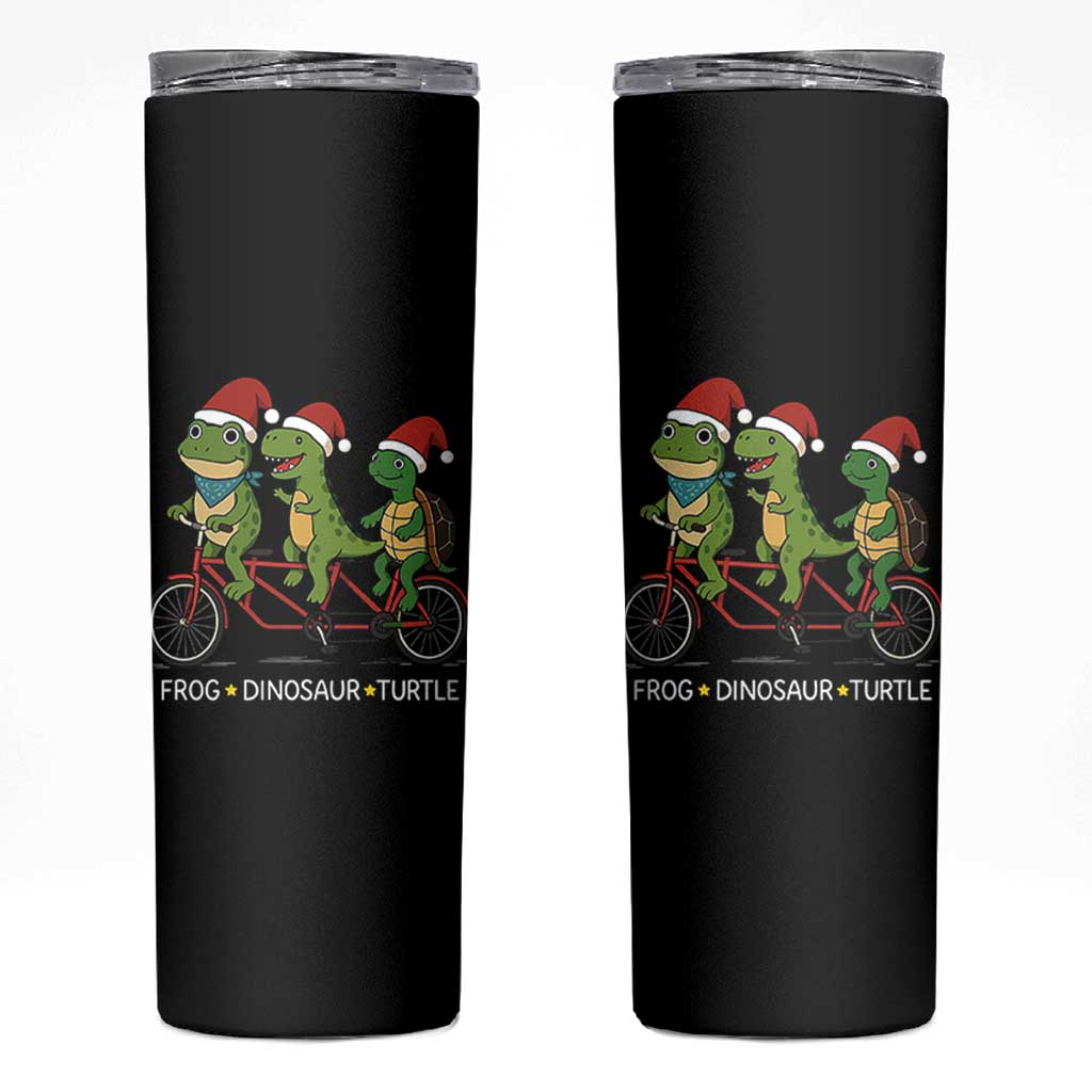 Subtle FDT Christmas Skinny Tumbler Frog Dinosaur Turtle Political Satire - Wonder Print Shop