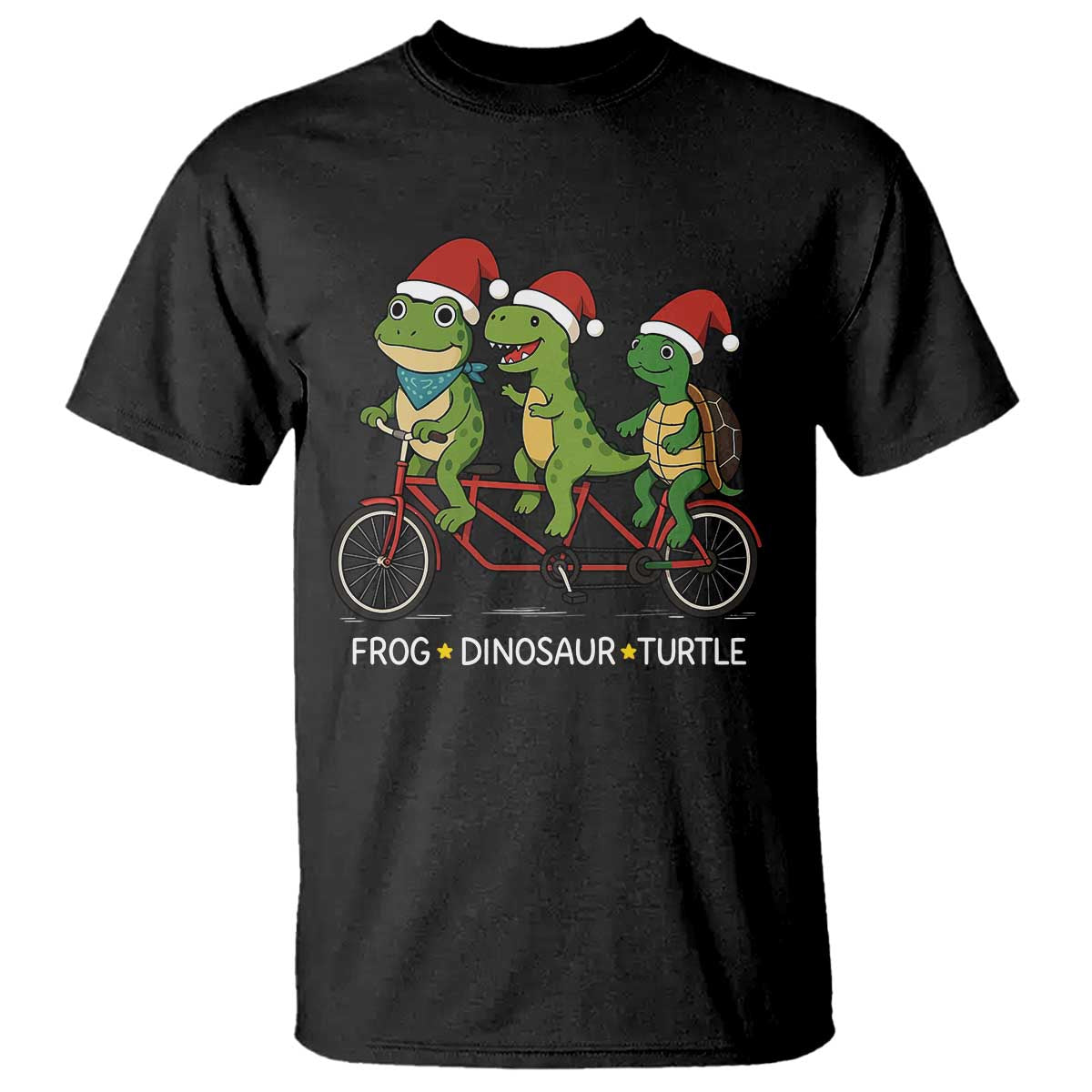 Subtle FDT Christmas T Shirt Frog Dinosaur Turtle Political Satire - Wonder Print Shop