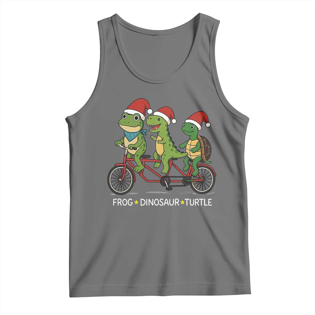 Subtle FDT Christmas Tank Top Frog Dinosaur Turtle Political Satire - Wonder Print Shop