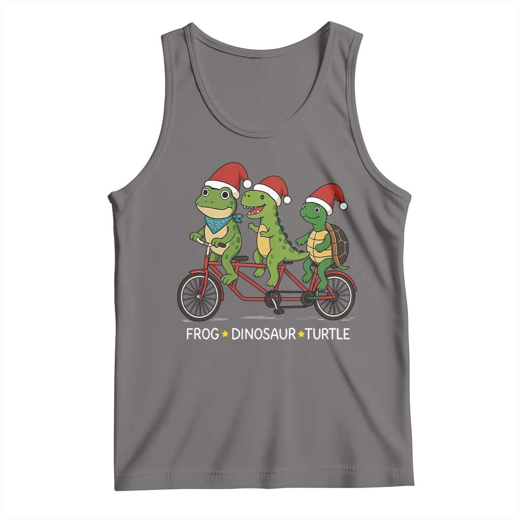 Subtle FDT Christmas Tank Top Frog Dinosaur Turtle Political Satire - Wonder Print Shop