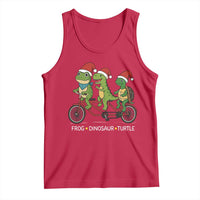 Subtle FDT Christmas Tank Top Frog Dinosaur Turtle Political Satire - Wonder Print Shop
