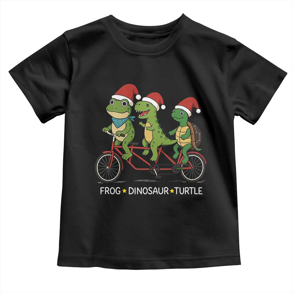 Subtle FDT Christmas Toddler T Shirt Frog Dinosaur Turtle Political Satire - Wonder Print Shop