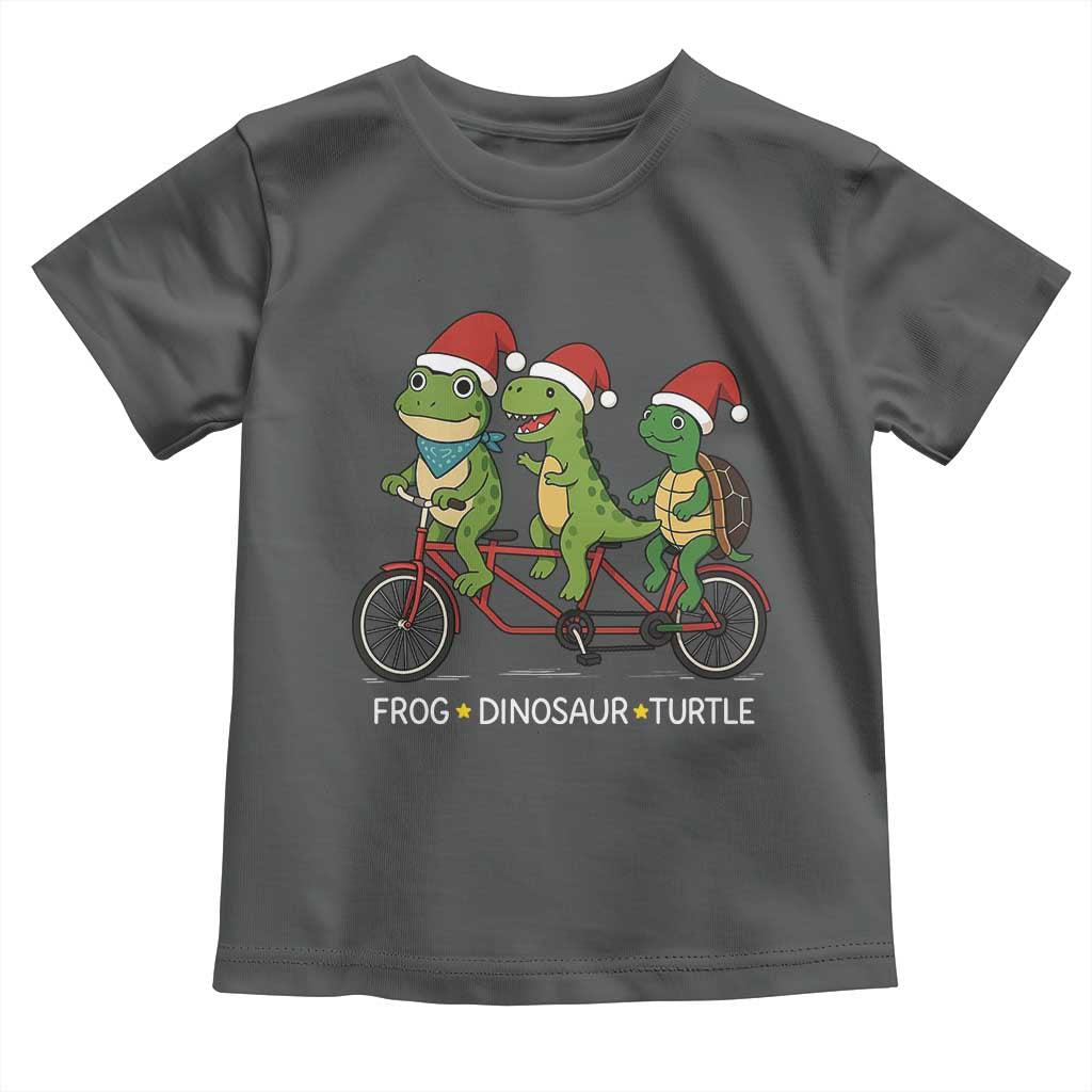 Subtle FDT Christmas Toddler T Shirt Frog Dinosaur Turtle Political Satire - Wonder Print Shop