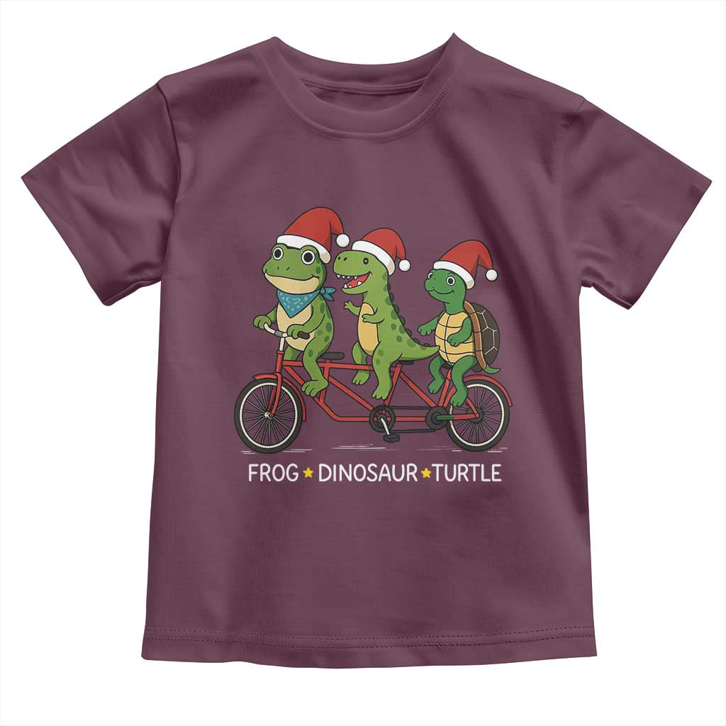 Subtle FDT Christmas Toddler T Shirt Frog Dinosaur Turtle Political Satire - Wonder Print Shop