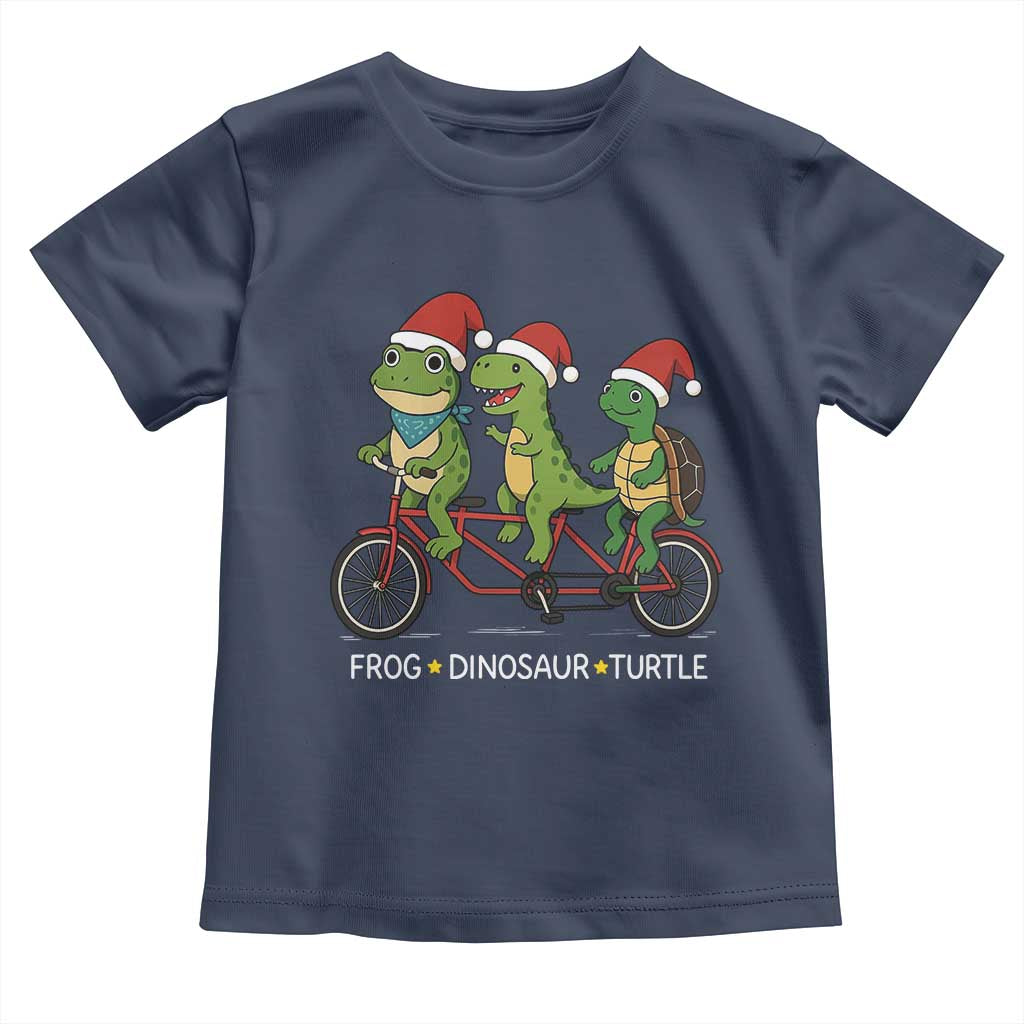 Subtle FDT Christmas Toddler T Shirt Frog Dinosaur Turtle Political Satire - Wonder Print Shop