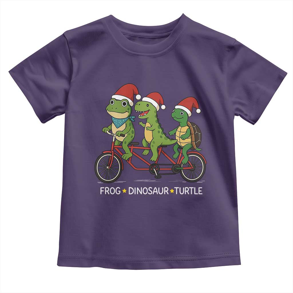 Subtle FDT Christmas Toddler T Shirt Frog Dinosaur Turtle Political Satire - Wonder Print Shop