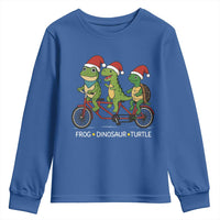 Subtle FDT Christmas Youth Sweatshirt Frog Dinosaur Turtle Political Satire - Wonder Print Shop
