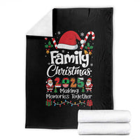 Family Christmas 2025 Throw Blanket Matching Xmas Squad Santa - Wonder Print Shop