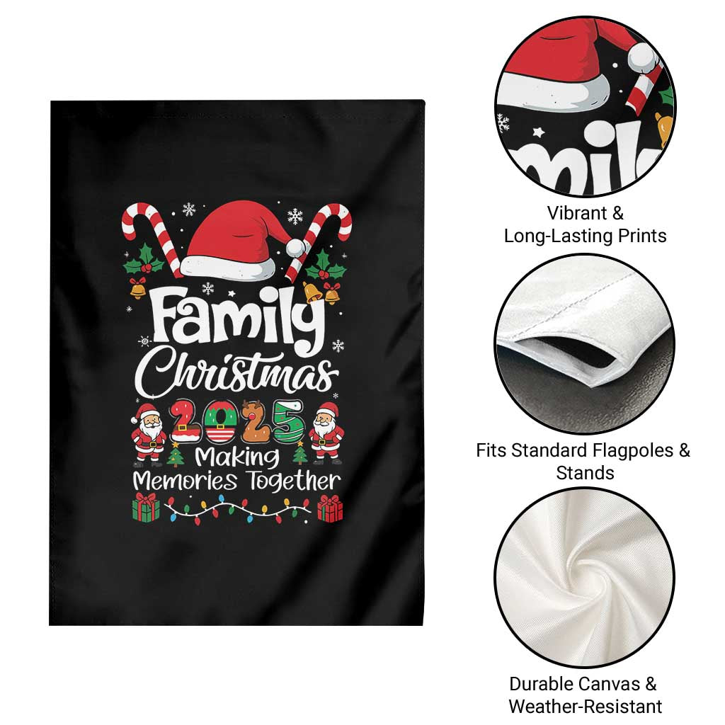 Family Christmas 2025 Garden Flag Matching Xmas Squad Santa - Wonder Print Shop
